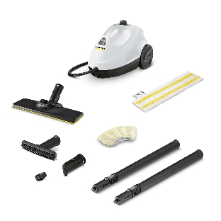 Пароочиститель Karcher EasyFix SC 2 белый, напольный, 1500 Вт, 40 г/мин, 1000 мл