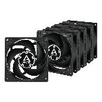 Вентилятор для корпуса ARCTIC P8 Value Pack (черный/черный) (5pc) (ACFAN00153A), фото 1