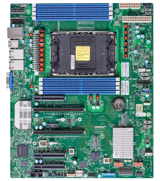 Материнская плата Supermicro MBD-X12STL-F-B, LGA1200, Intel C252, 4xDDR4, 6xSATA, 1xM.2 (PCIe 3.0 x4), 1xPCIe 4.0 x16, 2xPCIe 4.0 x8, 1xPCIe 4.0 x4, 2xLAN, mATX
