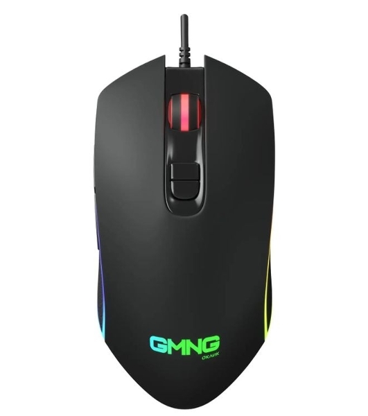 Мышь проводная GMNG 730GM черный, 12000 dpi, USB, кнопки - 7