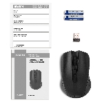 Мышь беспроводная SVEN RX-400W черный, 1400 dpi, радиоканал, USB, кнопки - 4, фото9