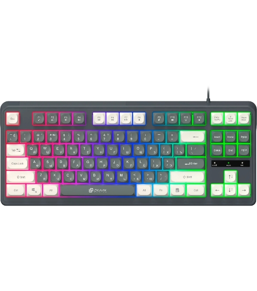 Клавиатура Oklick 711G проводная, USB Type-A, серый