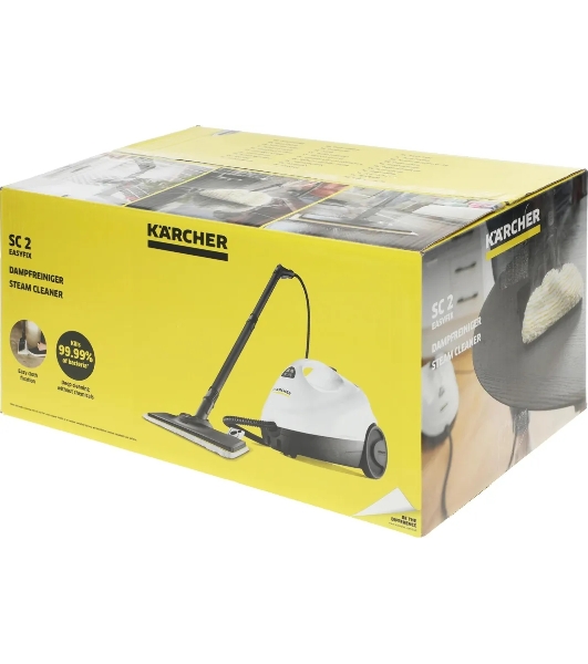 Пароочиститель Karcher EasyFix SC 2 белый, напольный, 1500 Вт, 40 г/мин, 1000 мл