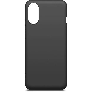 Чехол (клип-кейс) BORASCO Silicone Case для ZTE Blade A31 Plus черный (матовый)
