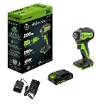 Гайковерт ударный аккумуляторный Greenworks G24IW200 24V, 200 Нм, бесщеточный, 3/8'', 1х2Ач,ЗУ,кор 3803607CUA, фото2
