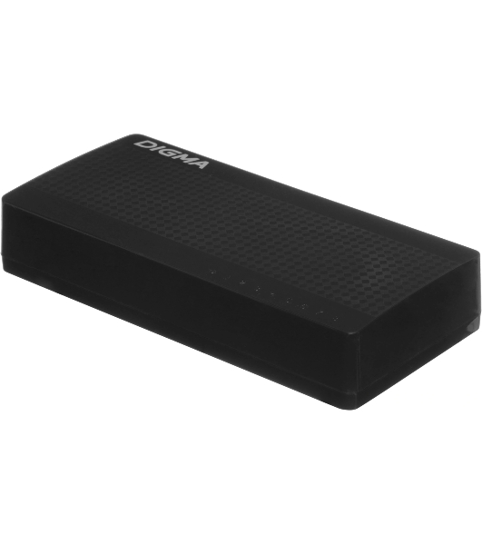 Коммутатор Digma DSW-308FE, 8×100 Мбит/с, неуправляемый