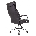 Кресло руководителя Бюрократ T-9904NSL Leather Venge Black черный, искусственная кожа, крестовина металл хром, фото4
