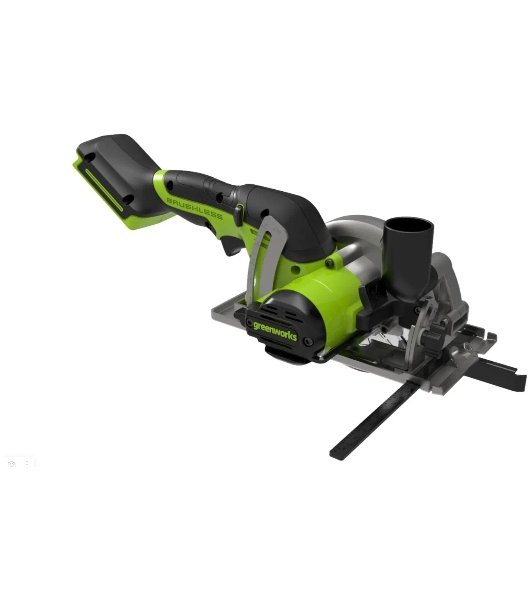 Циркулярная пила аккумуляторная GreenWorks G24MCS 24В, бесщеточная, без АКБ и ЗУ (1501207)