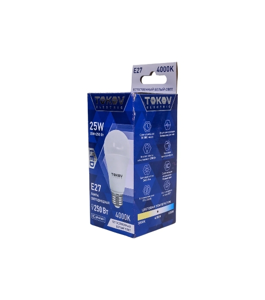 Лампа светодиодная TOKOV ELECTRIC 25 Вт А60 4000К Е27 176-264В