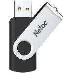 Флешка USB Netac U505 (NT03U505N-256G-32BK), 256Gb, USB 3.0, R/W 110/45, черный/серебристый, фото3