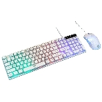 Комплект клавиатура+мышь Nakatomi KMG-2305U проводной, USB, 1600 DPI, белый, фото6