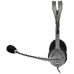 Гарнитура Logitech H110 серебристый, проводная, 3.5 мм, фото2