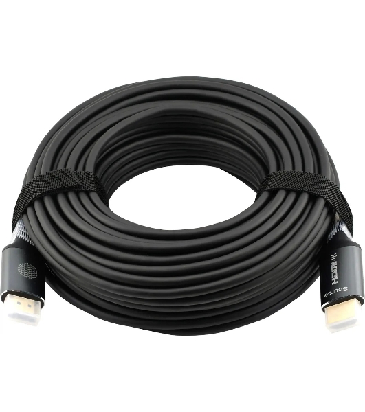 Кабель аудио-видео Cactus CS-HDMI-AOC-2-20 HDMI (m)/HDMI (m) 20м. позолоч.конт. черный