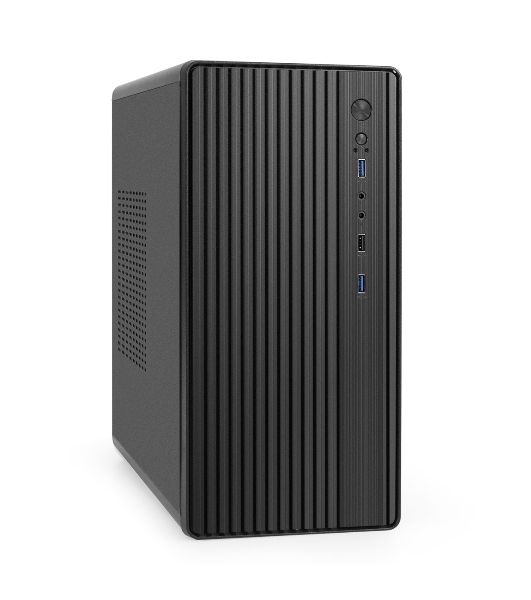 Корпус ExeGate BAA-503U2-AAA450, Mini-Tower, чёрный, 1 x 80/90 мм, БП 450 Вт