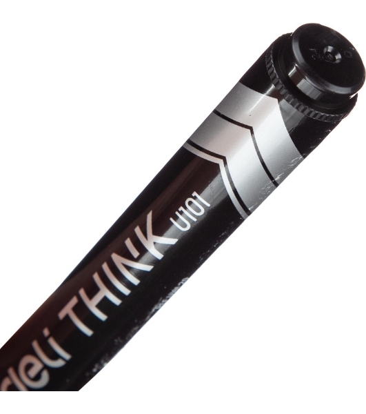 Маркер перманентный Deli Think EU10120, скошенный пишущий наконечник, 2-5мм, черный