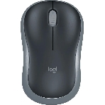 Мышь беспроводная Logitech M185 серый/черный, 1000 dpi, радиоканал, USB, кнопки - 3, фото 1