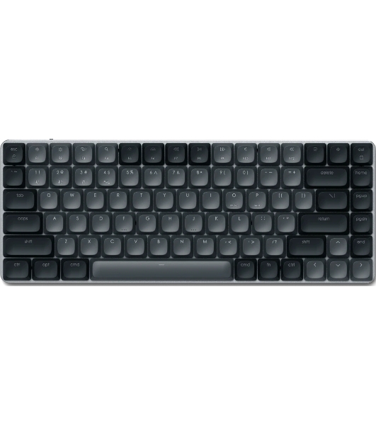 Клавиатура Satechi SM1 Slim Dark гибридная, USB Type-A, Bluetooth, радиоканал, чёрный