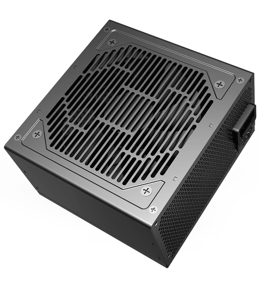 Блок питания PCCOOLER KF650, 650W 80 PLUS White (ATX, ATX 2.4, Non-modular, 1x24(20+4)pin 550мм, 1xCPU*2 8(4+4)pin 610+150мм, 2xPCIe 8(6+2)pin 510мм, 2xSATA*3+MOLEX4pin*1 450+150+150+150мм, Active, 120x120мм, 140x150x86мм, APFC, OVP, SCP, OPP (140-160%, 2ms delay))