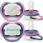 Пустышка Philips Avent ultra air, ночная, звезда/DREAMS, 6-18 мес., 2 шт., фото 1
