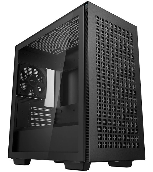 Компьютерный корпус Deepcool CH370 черный без БП mATX 1x120мм 1xUSB 2.0 1xUSB 3.0 audio bott PSU