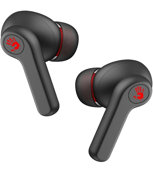 Наушники TWS A4Tech Bloody M30 черный/красный, внутриканальные, Bluetooth, до 22 ч