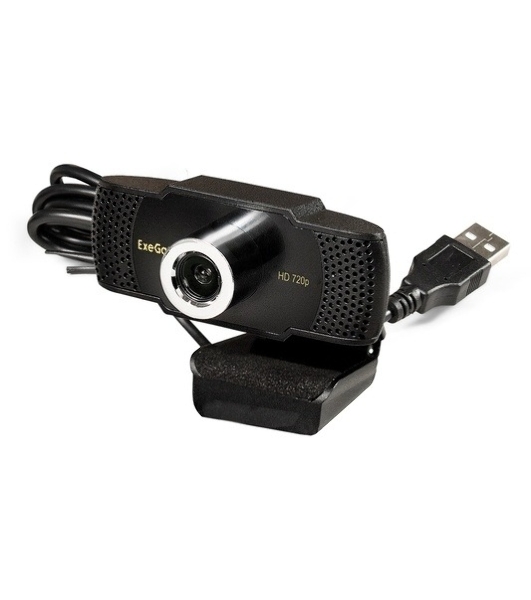 Веб-камера ExeGate BusinessPro C922 HD 1280x720, 30 кадр/с, USB Type-A, микрофон (шумоподавление), универсальное крепление, штатив в комплекте