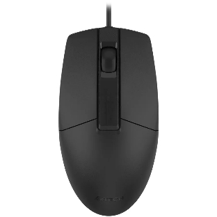 Мышь проводная A4Tech OP-335S черный, 1200 dpi, USB, кнопки - 3