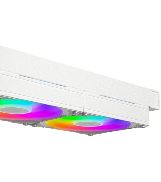 Система жидкостного охлаждения ID-Cooling FX240 Inf ARGb Soc-AM5/AM4/1200/1700/1851 белый 4-pin 27.2dB Al+Cu 300W Ret (FX240 INF белый)