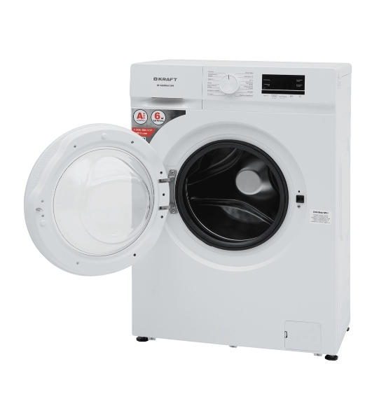 Стиральная машина Kraft KF-MBDS6108W белый, загрузка фронтальная 6 кг, 1000 об/мин, класс: А+++