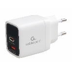 Сетевое зарядное устройство с дисплеем Cablexpert MP3A-PC-52, 35Вт GaN, QC3.0/PD3.0, 1хUSB, 1хType-C, белый, коробка, фото3