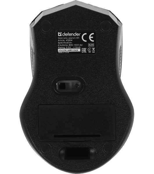 Комплект клавиатура+мышь Defender Jakarta C-805 беспроводной, USB, 1600 DPI, чёрный