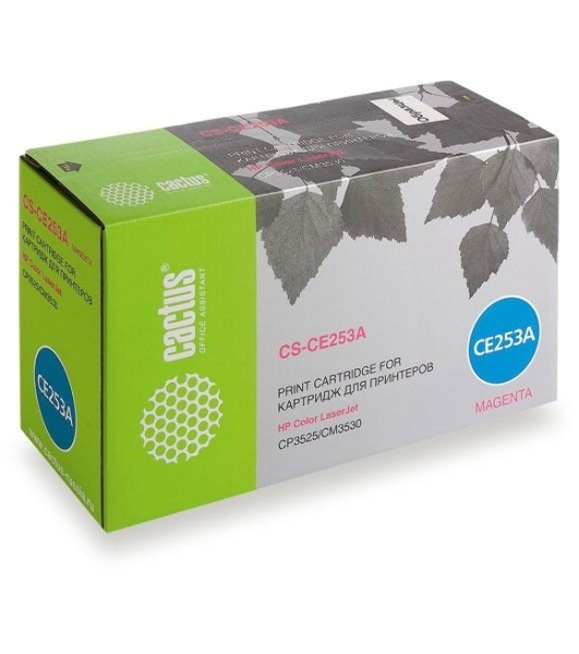 Картридж лазерный Cactus CS-CE253A пурпурный (7000 стр.) для HP Сolor LaserJet CP3525/CM3530