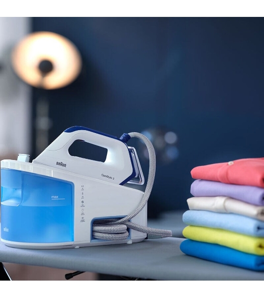 Парогенератор Braun IS3157BL синий/белый, 2400 Вт