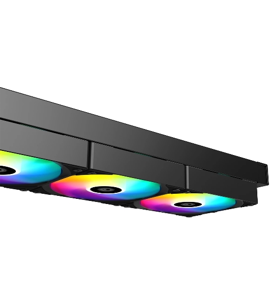 Система жидкостного охлаждения ID-Cooling FX360 LCD ARGb Soc-AM5/AM4/1200/1700/1851 черный 4-pin 27.2dB Al+Cu LCD 350W Ret