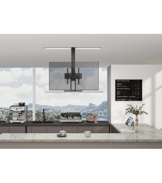Кронштейн для телевизора Cactus CS-STM-7844 черный, 32'-55' макс. 45 кг, напольный (моторизованный лифт)