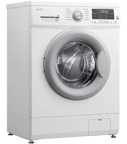 Стиральная машина LG F10B8LD7 белая, загрузка фронтальная 5кг, 1000 об/мин., класс: A