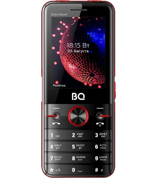 Мобильный телефон BQ 2842 Disco Boom черный/красный