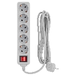 Сетевой фильтр PC Pet AP01006-3-GR 3 м, 5 розеток, серый, фото4