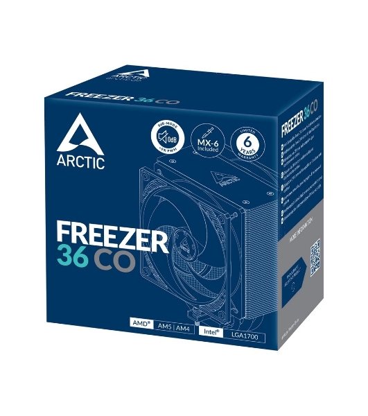 Кулер для процессора Arctic Freezer 36 CO черный, 120 мм, алюминий/медь, 1800 об/мин, 22.5 дБ, 4 pin, 200 Вт, 159 мм