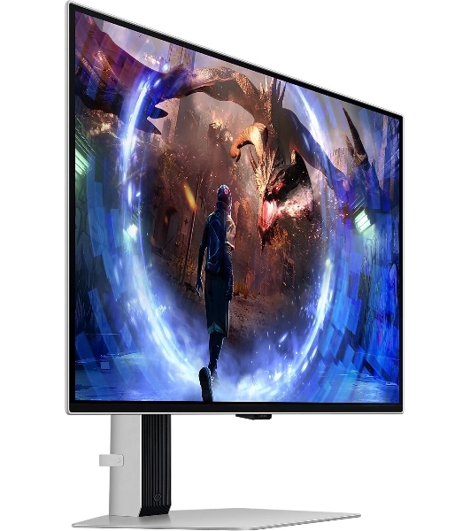 Монитор 27' Samsung Odyssey OLED G6 S27DG600SI OLED 2560x1440, 360 Гц, 0.03 мс, 16:9, 250 кд/м², 2xHDMI 2.1, DP 1.4, 3.5 Jack, USB Hub (2x USB), FreeSync, G-Sync, HDR10, PIP, серебристый
