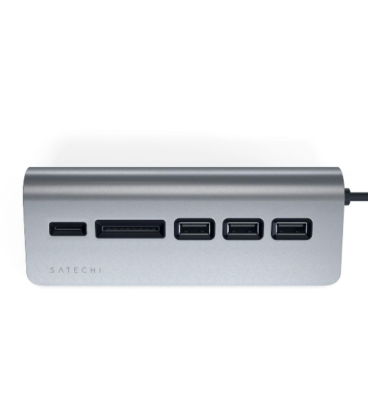 Док-станция Satechi ST-TCHCRM, USB Type-C, USB 3.0/Micro/SD, USB Type-C