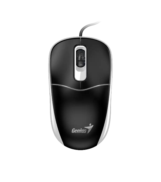 Мышь проводная Genius DX-111 черно-серый, 1200 dpi, USB, кнопки - 3