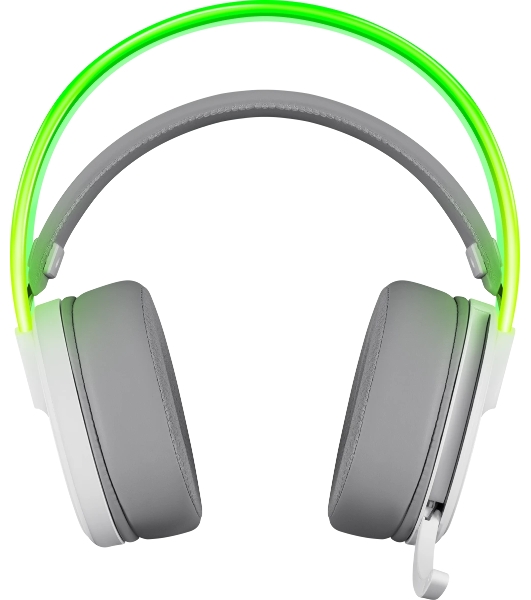 Гарнитура Defender Tsunami белый, беспроводная + проводная, Bluetooth / USB, до 40 ч, подсветка