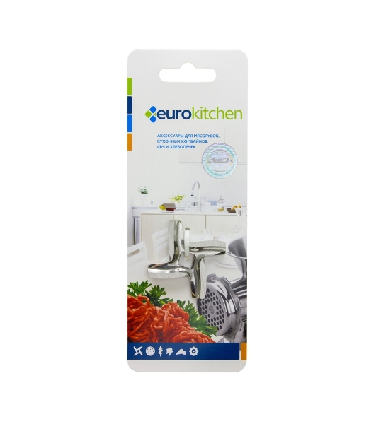 Нож Eurokitchen для мясорубки, посадочное место квадрат, размах 45 мм
