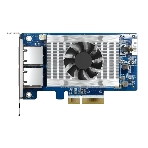 Сетевая карта QNAP QXG-10G2T-X710 LAN Expansion Card, PCIe Gen 3, Two 10GbE (10G/5G/2.5G/1G/100M)) Ports with SR-IOV and iSCSI, Block-based, Supports Multiple Virtual Disk Modes, фото 1