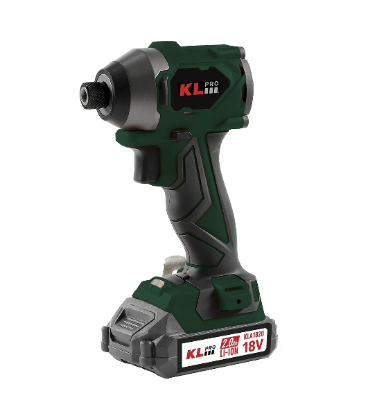 Профессиональный бесщеточный винтоверт аккумуляторный KLPRO KLDV18BH-20 (18В, Li-ion-2шт, 2.0А·ч, 220Нм, 2 скорости, подсветка,З/У,в кейсе)
