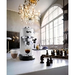 Кофеварка эспрессо DeLonghi EC685.W белый, исп. кофе - молотый/чалды, 1.1 л, 1350 Вт, 15 бар, фото13