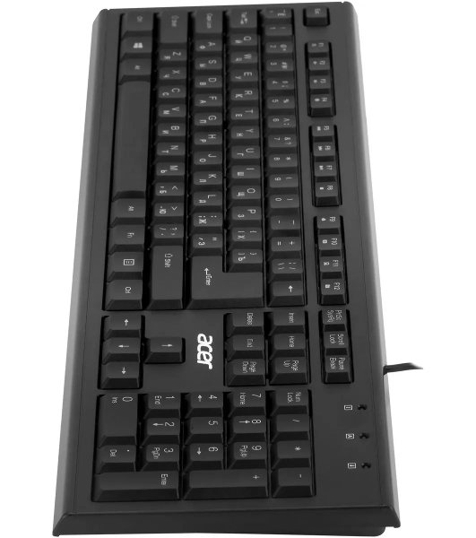 Клавиатура проводная Acer OKW120, USB, черный