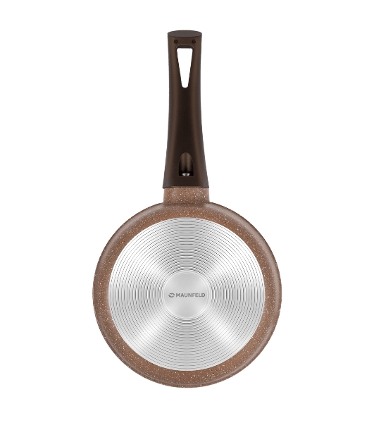 Ковш Maunfeld Carmel MF18CRM01SP из литого алюминия со стеклянной крышкой, 18 см, 1,6 л