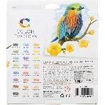 Карандаши цветные Deli EC00220 Color Emotion, трехгранный профиль, липа, 24 цвета, коробка с европодвесом (24шт), фото5